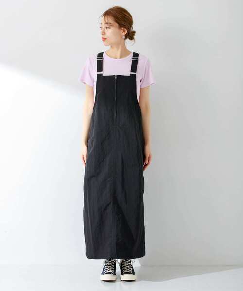 URBAN RESEARCH Sonny Label（アーバンリサーチサニーレーベル）の「ナイロンタフタジャンパースカート（ジャンパースカート・レディース・ライトカーキ/ブラック・FREE）」の17枚目の写真