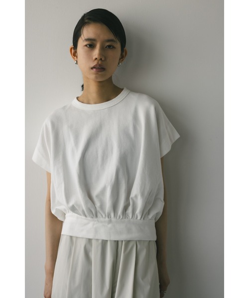 セール】ギャザーフォルムカットトップ（Tシャツ/カットソー