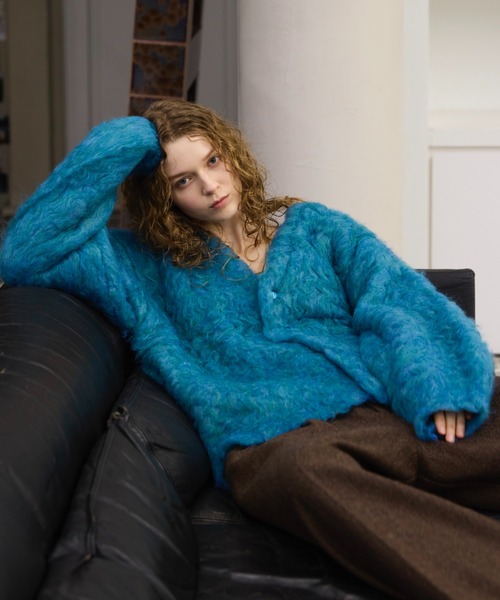 soerte（ソエルテ）の「SUPER VOLUME SHAGGY KNIT CARDIGAN/スーパー