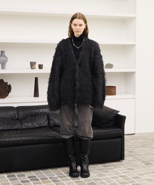 SUPER VOLUME SHAGGY KNIT CARDIGAN/スーパーボリュームシャギーニット
