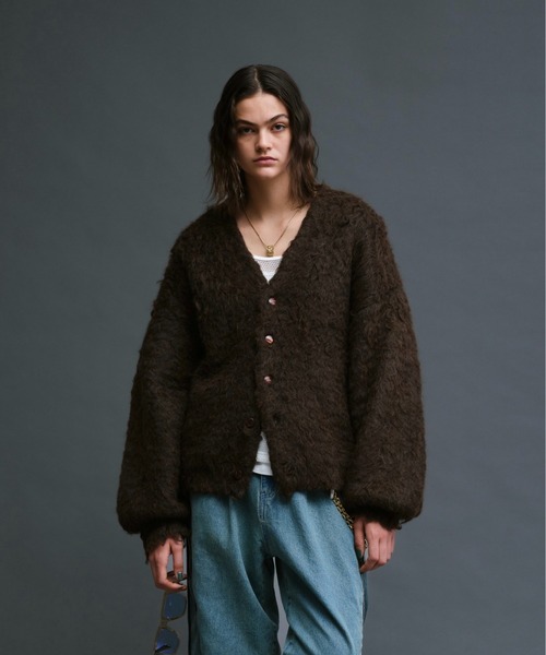 soerte（ソエルテ）の「SUPER VOLUME SHAGGY KNIT CARDIGAN