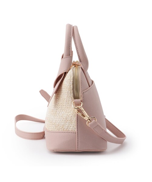 index（インデックス）の「◆雑材×合皮ブガッティ（ショルダーバッグ・レディース・ライトブルー/ブラック/ベビーピンク・00）」の16枚目の写真