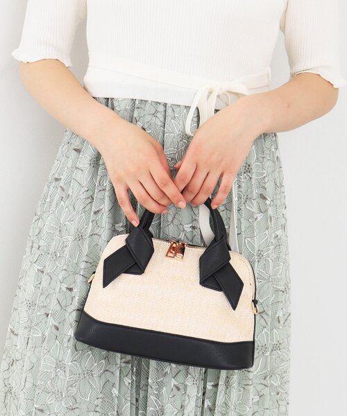 index（インデックス）の「◆雑材×合皮ブガッティ（ショルダーバッグ・レディース・ライトブルー/ブラック/ベビーピンク・00）」の12枚目の写真