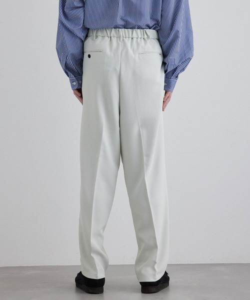 JUNRED（ジュンレッド）の「ライトスルー２タックワイドパンツ（スラックス・メンズ・ブラック/ホワイト系その他/ベージュ・L/S/M）」の21枚目の写真