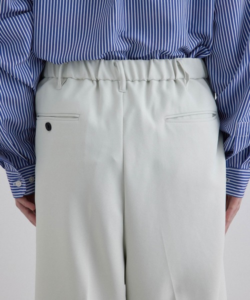 JUNRED（ジュンレッド）の「ライトスルー２タックワイドパンツ（スラックス・メンズ・ブラック/ホワイト系その他/ベージュ・L/S/M）」の22枚目の写真