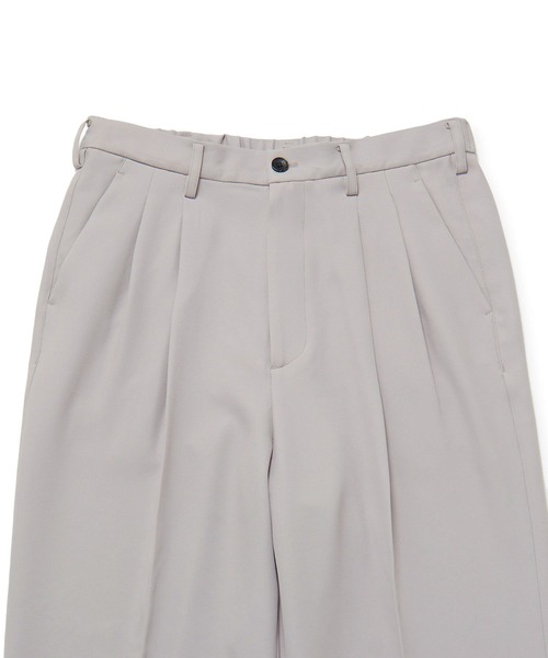 JUNRED（ジュンレッド）の「ライトスルー２タックワイドパンツ（スラックス・メンズ・ブラック/ホワイト系その他/ベージュ・L/S/M）」の6枚目の写真