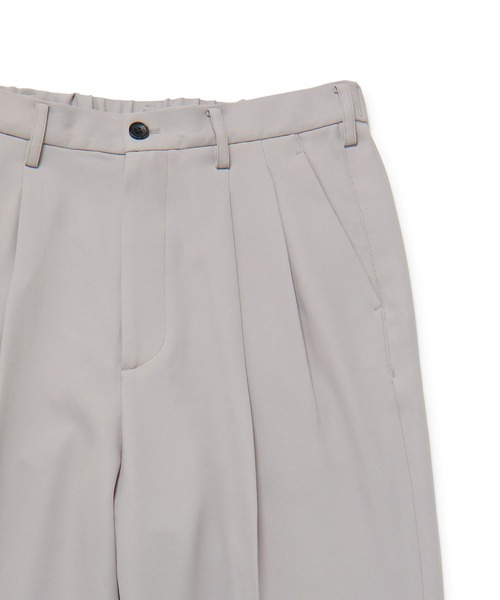 JUNRED（ジュンレッド）の「ライトスルー２タックワイドパンツ（スラックス・メンズ・ブラック/ホワイト系その他/ベージュ・L/S/M）」の7枚目の写真