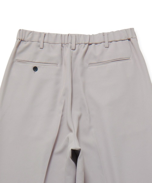 JUNRED（ジュンレッド）の「ライトスルー２タックワイドパンツ（スラックス・メンズ・ブラック/ホワイト系その他/ベージュ・L/S/M）」の8枚目の写真