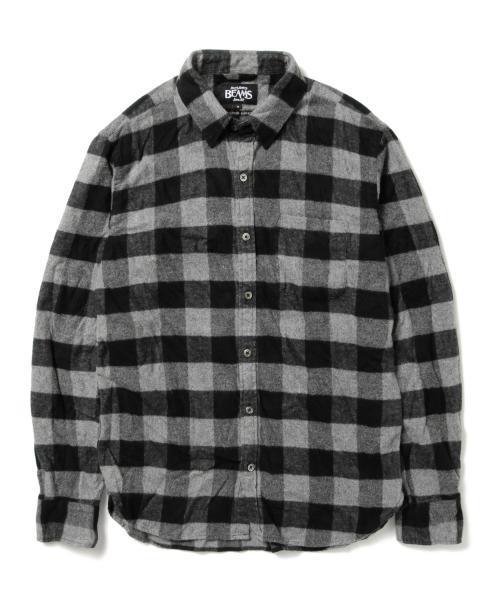 BEAMS（ビームス）の「◆BEAMS / ブロックチェック ミニレギュラーシャツ（シャツ/ブラウス・メンズ・ネイビー/グレー/ワイン・SMALL/MEDIUM/LARGE）」の17枚目の写真