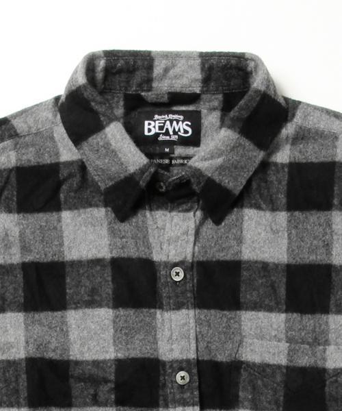 BEAMS（ビームス）の「◆BEAMS / ブロックチェック ミニレギュラーシャツ（シャツ/ブラウス・メンズ・ネイビー/グレー/ワイン・SMALL/MEDIUM/LARGE）」の19枚目の写真