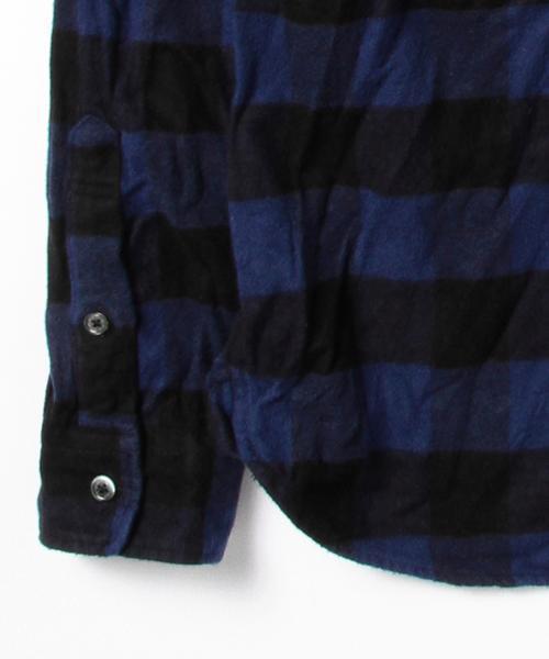 BEAMS（ビームス）の「◆BEAMS / ブロックチェック ミニレギュラーシャツ（シャツ/ブラウス・メンズ・ネイビー/グレー/ワイン・SMALL/MEDIUM/LARGE）」の7枚目の写真