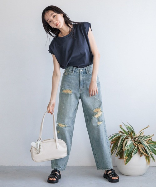 LOWRYS FARM（ローリーズファーム）の「ＦＬハートチャーム　 129566（キーホルダー・レディース・オフホワイト/ブラック/シルバー・FREE）」の7枚目の写真