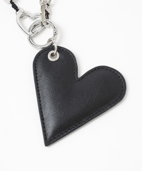 LOWRYS FARM（ローリーズファーム）の「ＦＬハートチャーム　 129566（キーホルダー・レディース・オフホワイト/ブラック/シルバー・FREE）」の9枚目の写真