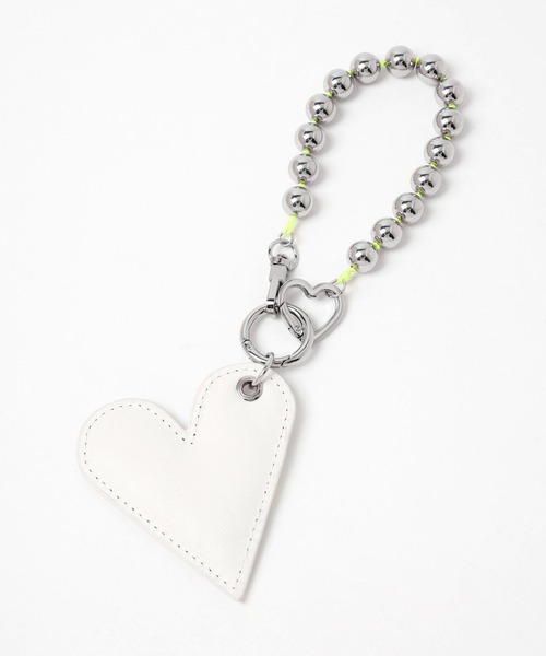 LOWRYS FARM（ローリーズファーム）の「ＦＬハートチャーム　 129566（キーホルダー・レディース・オフホワイト/ブラック/シルバー・FREE）」の14枚目の写真