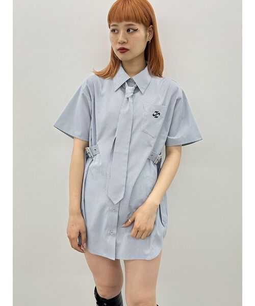 jouetie（ジュエティ）の「ネクタイチュニックシャツ【セットアイテム】（シャツ/ブラウス・レディース・パープル/ブルー・MEDIUM）」の14枚目の写真