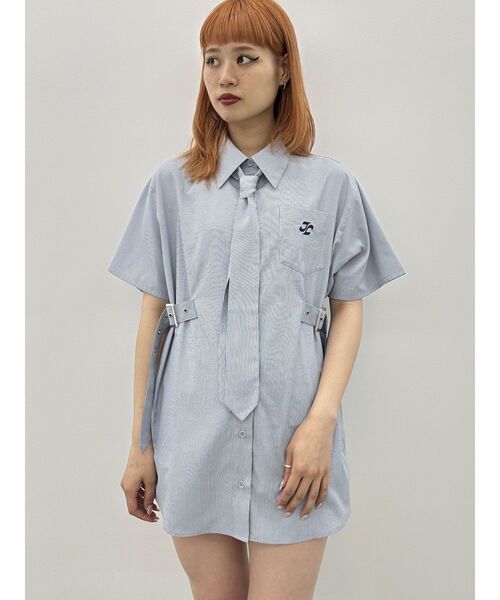 jouetie（ジュエティ）の「ネクタイチュニックシャツ【セットアイテム】（シャツ/ブラウス・レディース・パープル/ブルー・MEDIUM）」の20枚目の写真