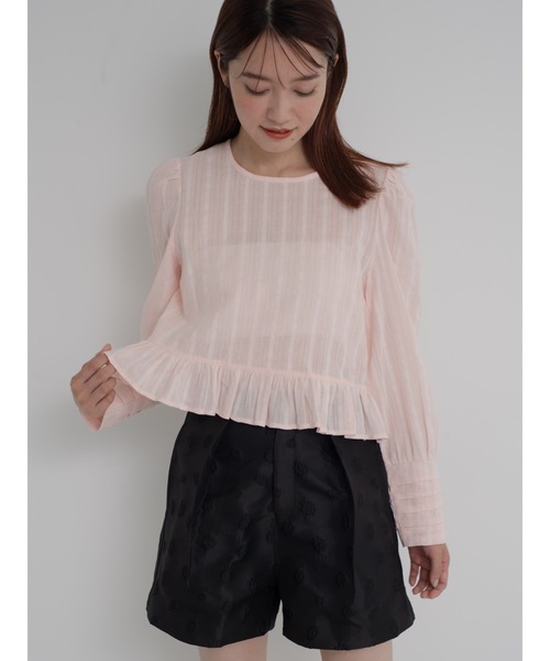 jumelle（ジュメロ）の「dear cotton blouse（シャツ/ブラウス・レディース・ホワイト/ピンク・FREE）」の20枚目の写真