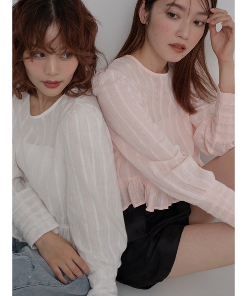 jumelle（ジュメロ）の「dear cotton blouse（シャツ/ブラウス・レディース・ホワイト/ピンク・FREE）」の15枚目の写真