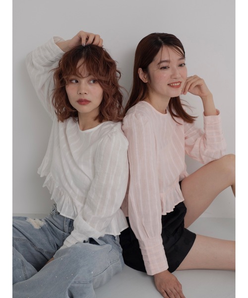 jumelle（ジュメロ）の「dear cotton blouse（シャツ/ブラウス・レディース・ホワイト/ピンク・FREE）」の16枚目の写真