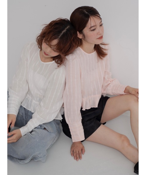 jumelle（ジュメロ）の「dear cotton blouse（シャツ/ブラウス・レディース・ホワイト/ピンク・FREE）」の17枚目の写真