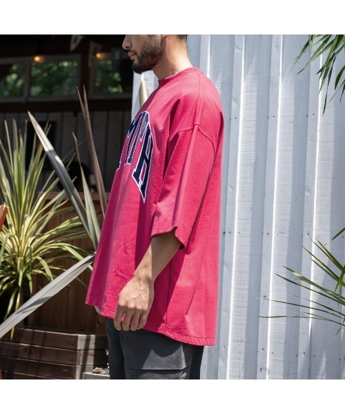 Sunny Smith(サニースミス)の「【サニースミス/sunnysmith】11.6ウルトラヘビーオンスHeavy Smith School Logo SS Tee(CP)(Tシャツ/カットソー・メンズ・オフホワイト/レッド/チャコール/ネイビー・FREE)」の6枚目の写真