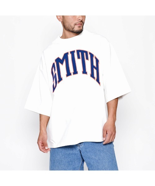 Sunny Smith(サニースミス)の「【サニースミス/sunnysmith】11.6ウルトラヘビーオンスHeavy Smith School Logo SS Tee(CP)(Tシャツ/カットソー・メンズ・オフホワイト/レッド/チャコール/ネイビー・FREE)」の16枚目の写真