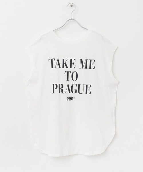 CHIGNON（シニヨン）の「CHIGNON　段ロゴフレンチTシャツ（Tシャツ/カットソー・レディース・ネイビー/ホワイト・FREE）」の9枚目の写真