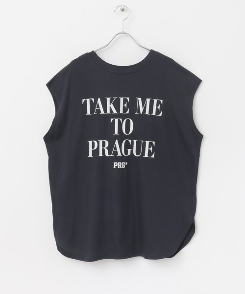 CHIGNON（シニヨン）の「CHIGNON　段ロゴフレンチTシャツ（Tシャツ/カットソー・レディース・ネイビー/ホワイト・FREE）」の10枚目の写真