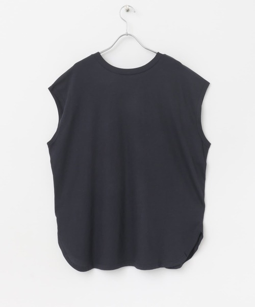 CHIGNON（シニヨン）の「CHIGNON　段ロゴフレンチTシャツ（Tシャツ/カットソー・レディース・ネイビー/ホワイト・FREE）」の11枚目の写真