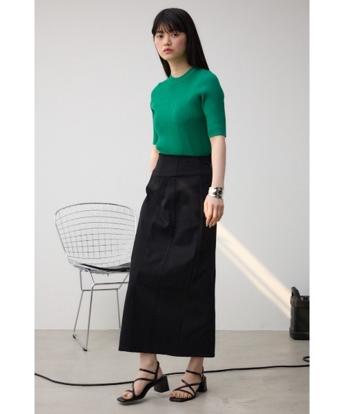 AZUL by moussy（アズールバイマウジー）の「スーパーストレッチ美タイトスカート（スカート・レディース・グレー/アイボリー/ブラック・MEDIUM/SMALL）」の9枚目の写真