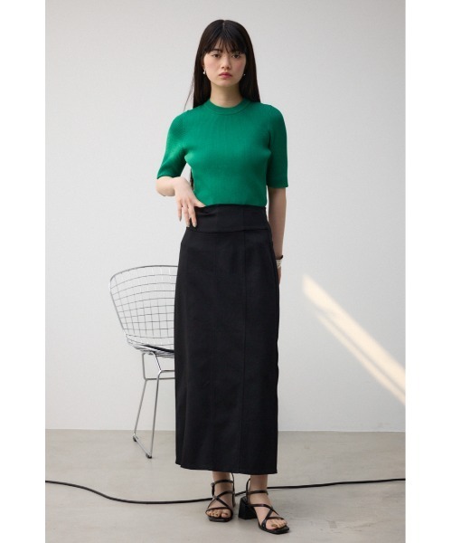 AZUL by moussy（アズールバイマウジー）の「スーパーストレッチ美タイトスカート（スカート・レディース・グレー/アイボリー/ブラック・MEDIUM/SMALL）」の10枚目の写真