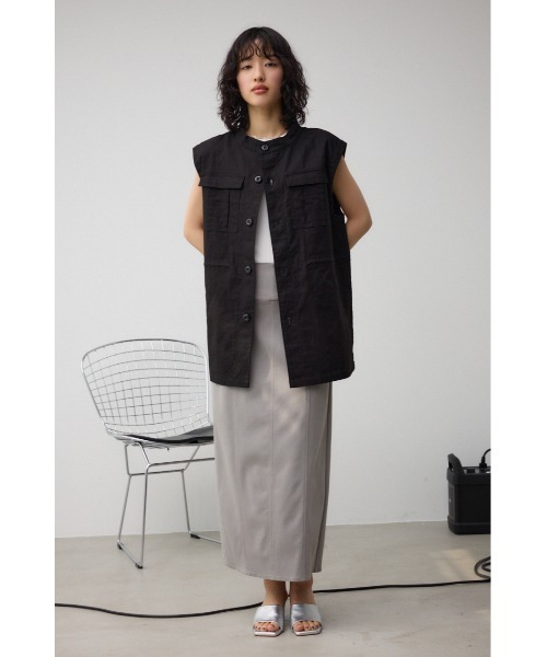 AZUL by moussy（アズールバイマウジー）の「スーパーストレッチ美タイトスカート（スカート・レディース・グレー/アイボリー/ブラック・MEDIUM/SMALL）」の20枚目の写真