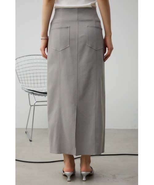 AZUL by moussy(アズールバイマウジー)の「スーパーストレッチ美タイトスカート(スカート・レディース・グレー/アイボリー/ブラック・MEDIUM/SMALL)」の13枚目の写真