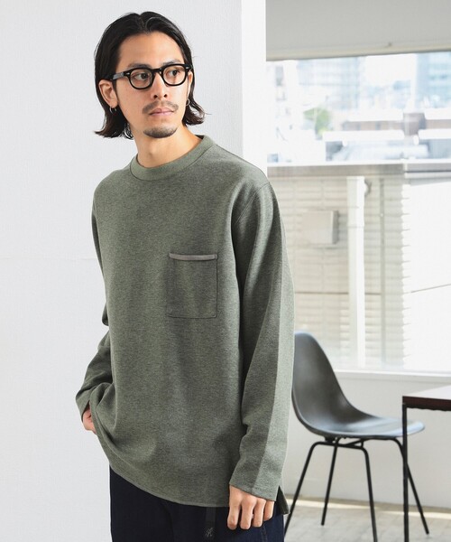 B:MING by BEAMS（ビーミングバイビームス）の「ダブルフェイス クルーネック カットソー（Tシャツ/カットソー・メンズ・ホワイト系その他5/オリーブ/ネイビー・SMALL/MEDIUM/LARGE/X-LARGE）」の15枚目の写真