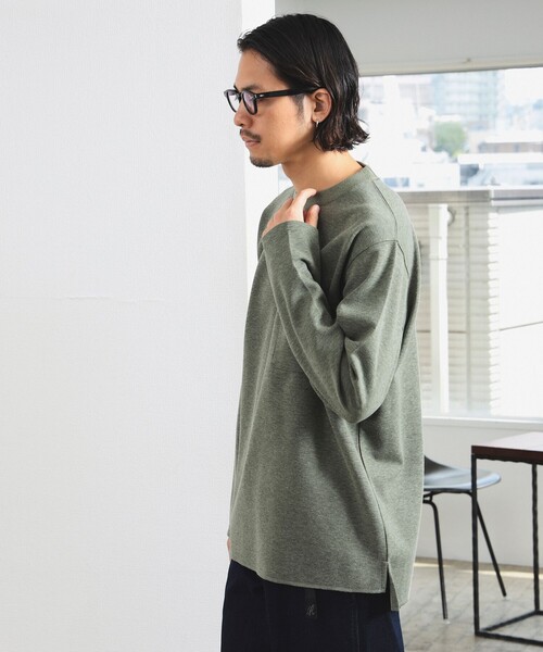 B:MING by BEAMS（ビーミングバイビームス）の「ダブルフェイス クルーネック カットソー（Tシャツ/カットソー・メンズ・ホワイト系その他5/オリーブ/ネイビー・SMALL/MEDIUM/LARGE/X-LARGE）」の16枚目の写真