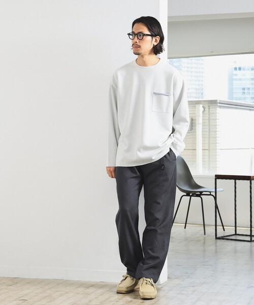 B:MING by BEAMS（ビーミングバイビームス）の「ダブルフェイス クルーネック カットソー（Tシャツ/カットソー・メンズ・ホワイト系その他5/オリーブ/ネイビー・SMALL/MEDIUM/LARGE/X-LARGE）」の18枚目の写真