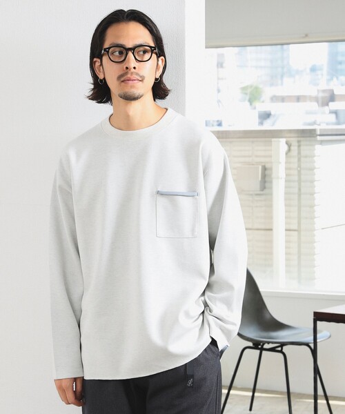 B:MING by BEAMS（ビーミングバイビームス）の「ダブルフェイス クルーネック カットソー（Tシャツ/カットソー・メンズ・ホワイト系その他5/オリーブ/ネイビー・SMALL/MEDIUM/LARGE/X-LARGE）」の21枚目の写真