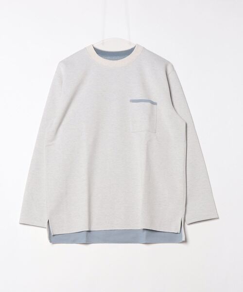 B:MING by BEAMS（ビーミングバイビームス）の「ダブルフェイス クルーネック カットソー（Tシャツ/カットソー・メンズ・ホワイト系その他5/オリーブ/ネイビー・SMALL/MEDIUM/LARGE/X-LARGE）」の11枚目の写真