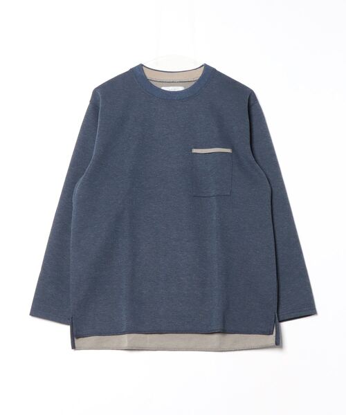 B:MING by BEAMS（ビーミングバイビームス）の「ダブルフェイス クルーネック カットソー（Tシャツ/カットソー・メンズ・ホワイト系その他5/オリーブ/ネイビー・SMALL/MEDIUM/LARGE/X-LARGE）」の12枚目の写真