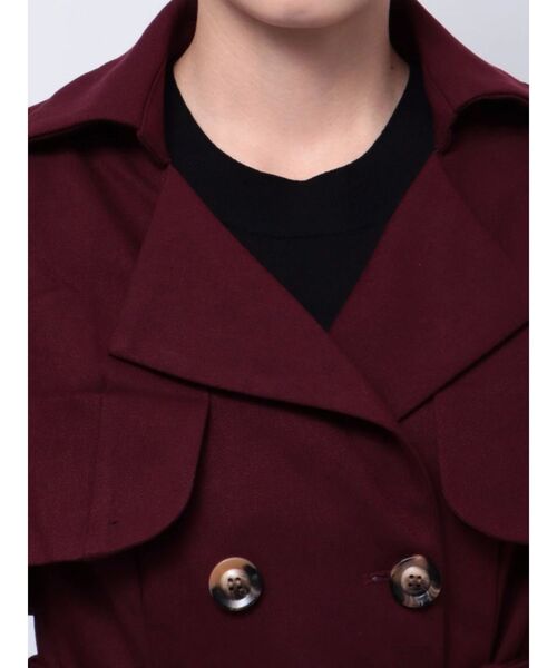 RESEXXY（リゼクシー）の「Iラインテーラードコート（チェスターコート・レディース・アイボリー/ワイン/ブルー・FREE）」の20枚目の写真