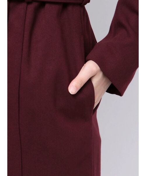 RESEXXY（リゼクシー）の「Iラインテーラードコート（チェスターコート・レディース・アイボリー/ワイン/ブルー・FREE）」の22枚目の写真