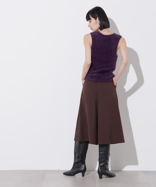 Apo(s)ture(アポスチャー)の「KATY-001/TRツータックキュロットパンツ(スラックス・レディース・ベージュ/ブラック/ブラウン/グレー・XS/S/M/L/XL)」の13枚目の写真
