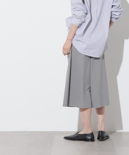 Apo(s)ture(アポスチャー)の「KATY-001/TRツータックキュロットパンツ(スラックス・レディース・ベージュ/ブラック/ブラウン/グレー・XS/S/M/L/XL)」の16枚目の写真