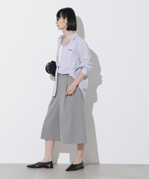 Apo(s)ture(アポスチャー)の「KATY-001/TRツータックキュロットパンツ(スラックス・レディース・ベージュ/ブラック/ブラウン/グレー・XS/S/M/L/XL)」の21枚目の写真
