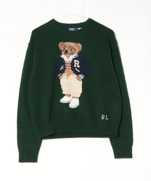 POLO RALPH LAUREN(ポロ ラルフ ローレン)の「Polo ベア ウールカシミヤ セーター(ニット/セーター・レディース・グリーン・L/M/S/XS/XXS)」の6枚目の写真