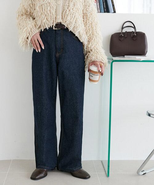 DISCOAT（ディスコート）の「USコットンデニムストレートパンツ（その他パンツ・レディース・ネイビー/ブラック/サックスブルー・SP/MT/MEDIUM/SMALL/ML/LARGE）」の18枚目の写真