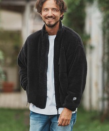 1minute 1second（ワンミニットワンセカンド）の「mj10160-1M1S fleece blouson スタンドカラーブルゾン（ブルゾン）」