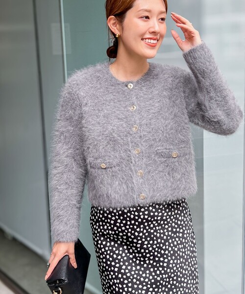 NOLLEY'S Sophi（ノーリーズソフィ）の「接結編みアンゴラ混ニット