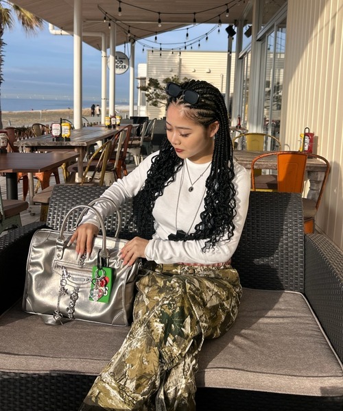 INTER FACTORY（インターファクトリー）の「AINA - レイヤード風リアルツリーカーゴパンツ　GOSSIP CLUB　made in INTER FACTORY（カーゴパンツ・レディース・グリーン・SMALL/MEDIUM）」の22枚目の写真