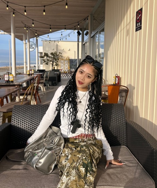 INTER FACTORY（インターファクトリー）の「AINA - レイヤード風リアルツリーカーゴパンツ　GOSSIP CLUB　made in INTER FACTORY（カーゴパンツ・レディース・グリーン・SMALL/MEDIUM）」の21枚目の写真